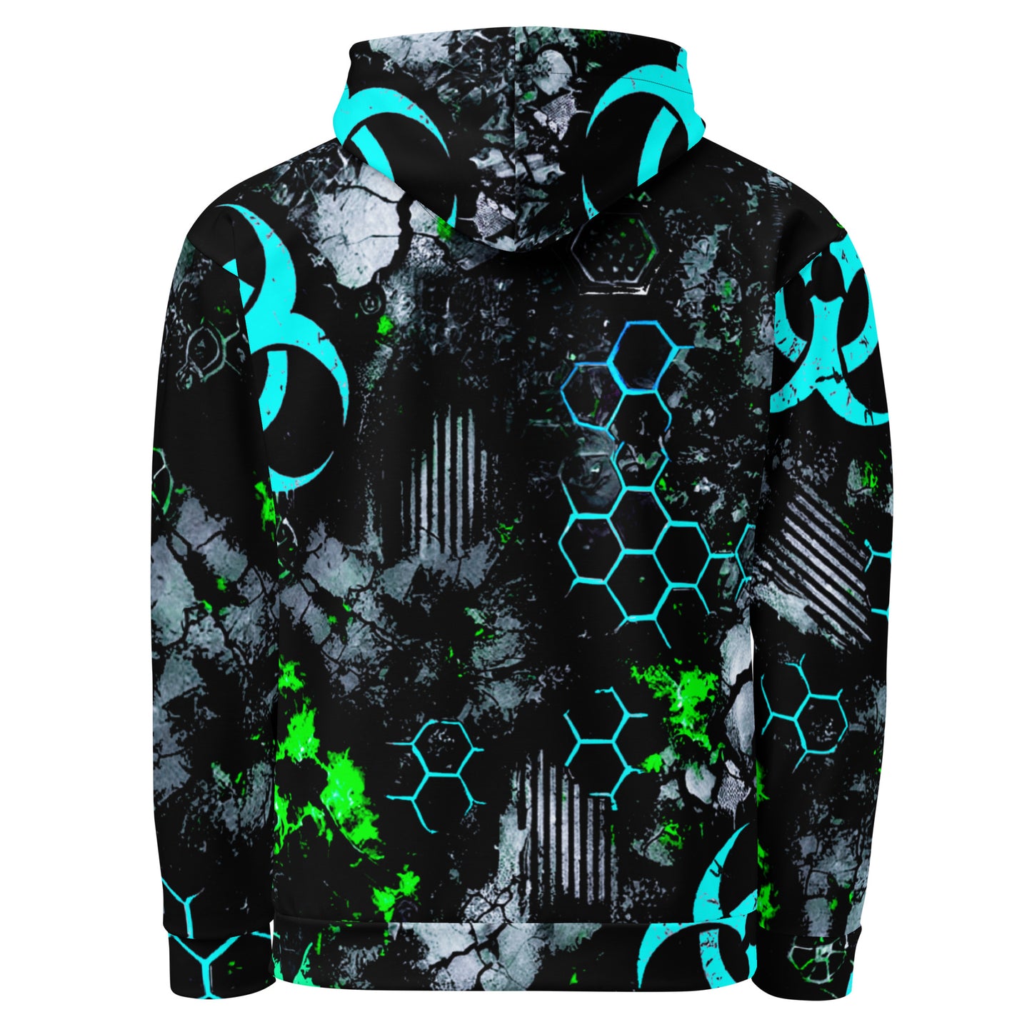 H- Biohazard Urban Blue Camo Hoodie