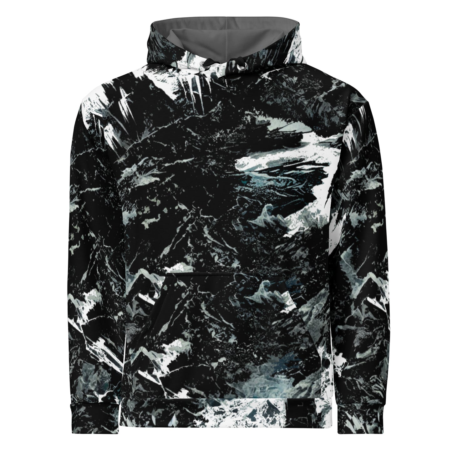 H- Black Ice Camo Hoodie