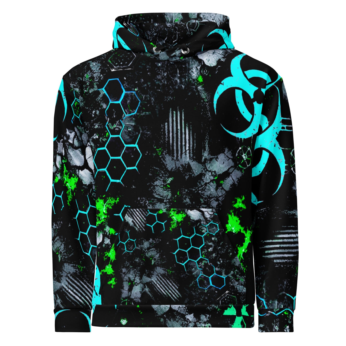 H- Biohazard Urban Blue Camo Hoodie