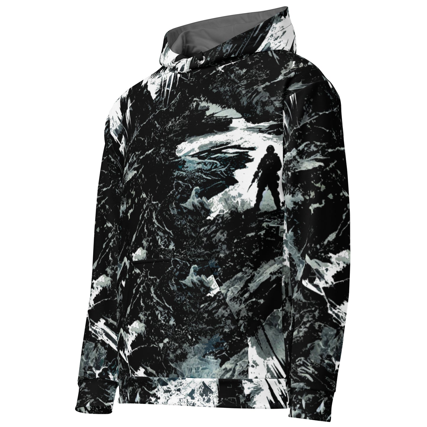 H- Black Ice Camo Hoodie