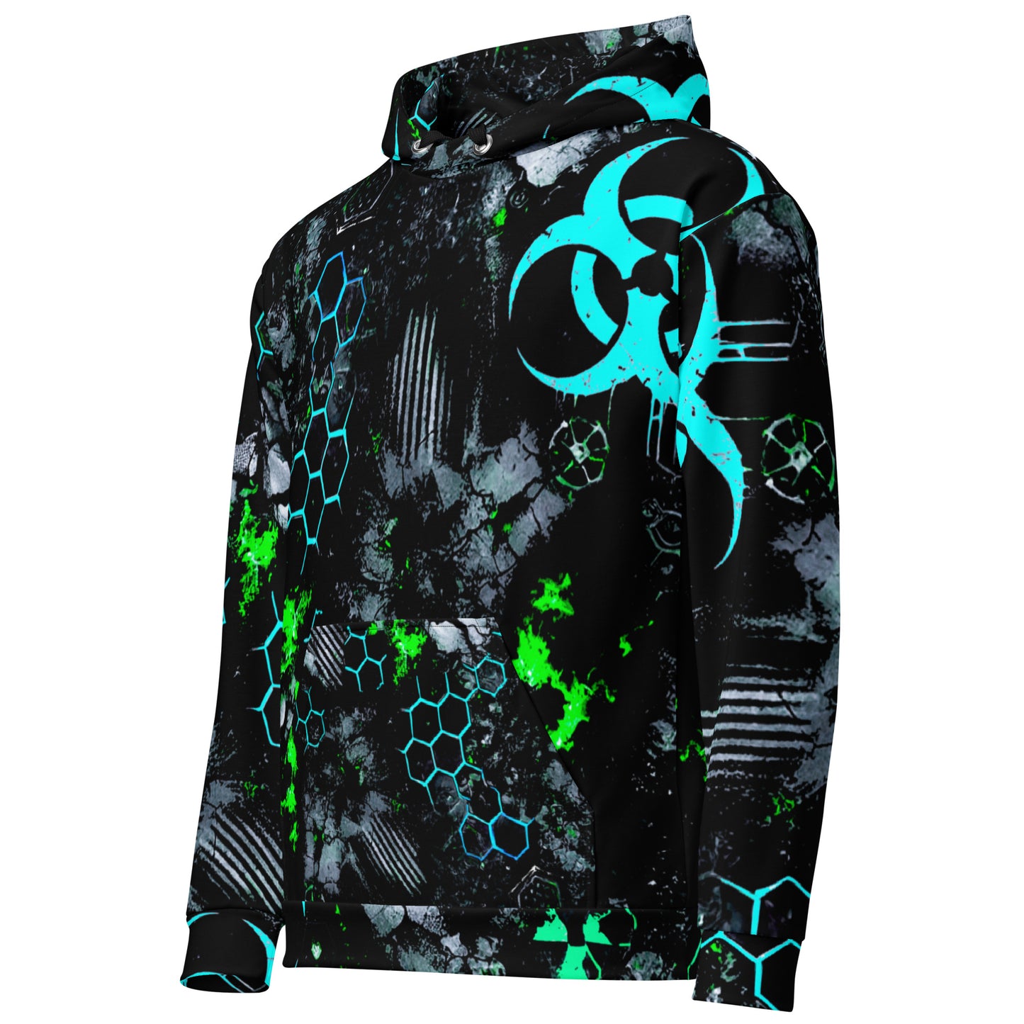 H- Biohazard Urban Blue Camo Hoodie