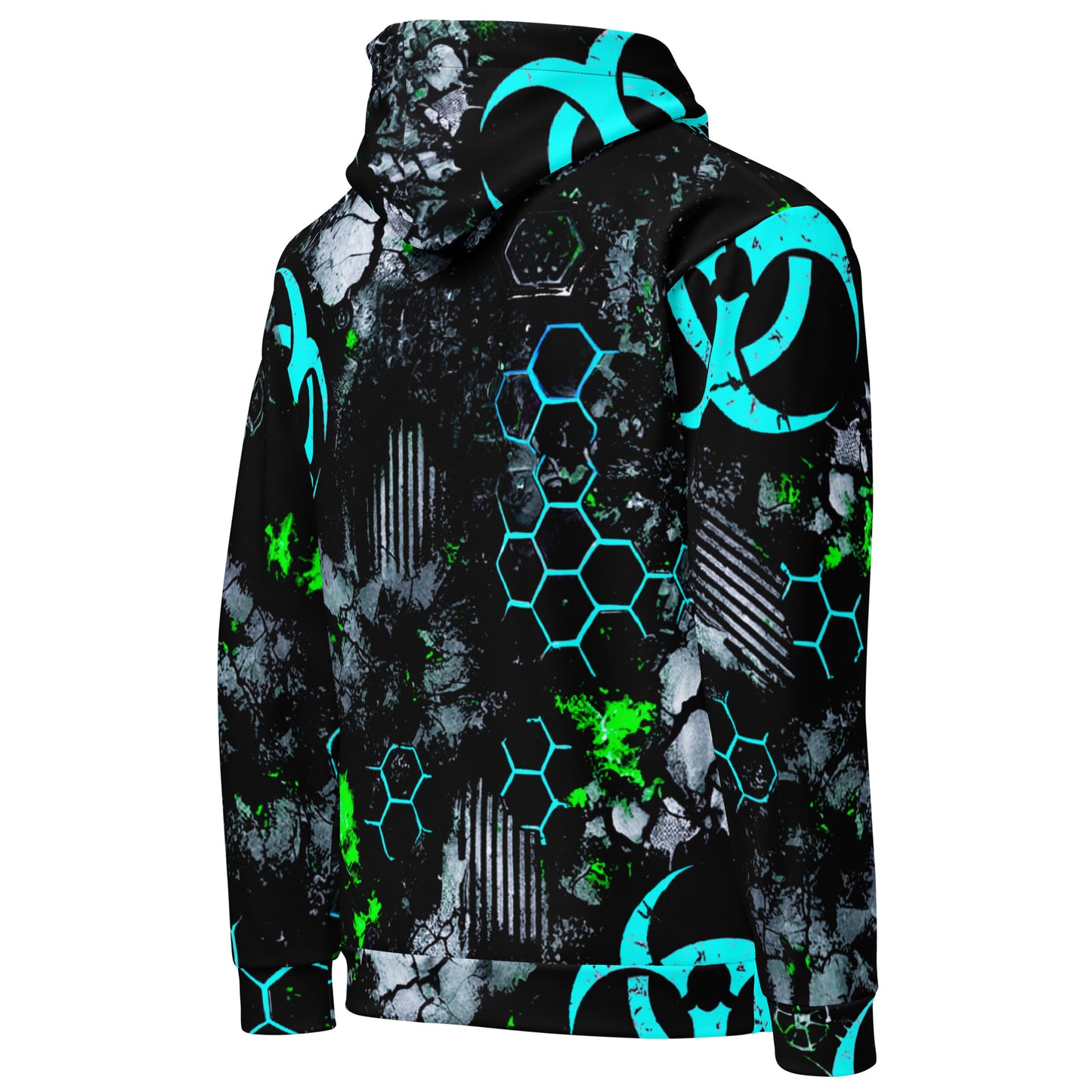 H- Biohazard Urban Blue Camo Hoodie