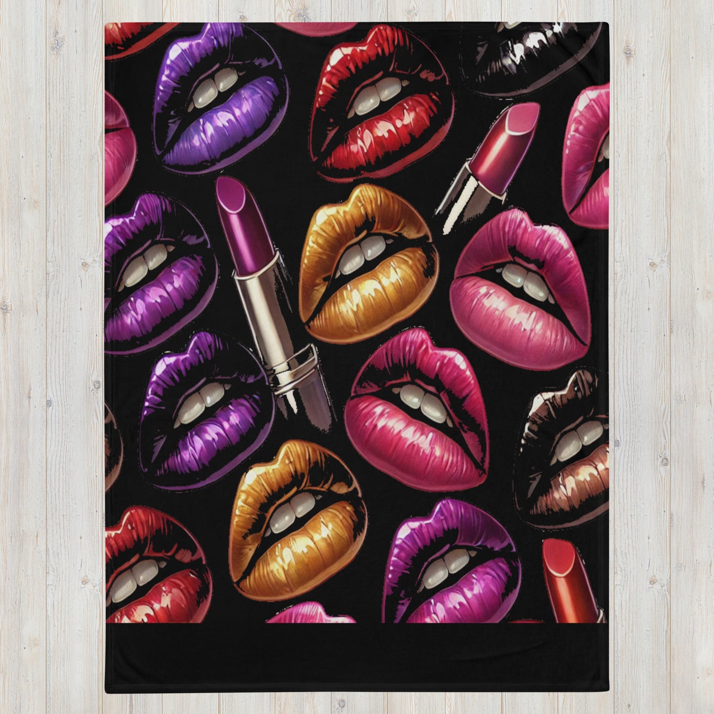 Blankets- Lips of Lust Throw Blanket